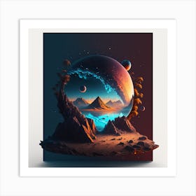 Landscape Universe Flayer 2 Art Print