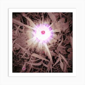 Luminous flower Art Print