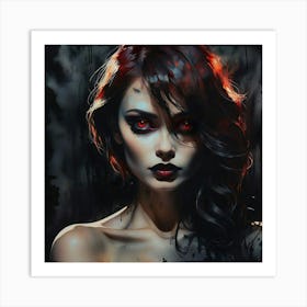 Vampire Girl 1 Art Print