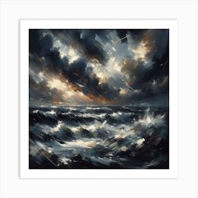 Stormy Sea 1 Art Print