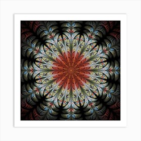 Fractal Floral Fantasy Flower Art Print