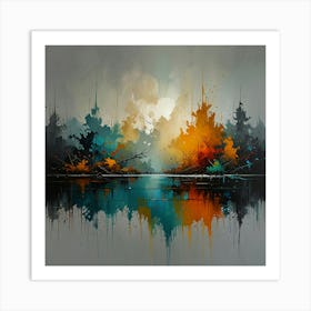 Abstract Landscape Painting 2 Art Print