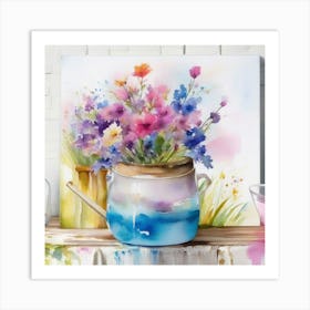 Watering Can Art Print