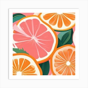 Oranges And Grapefruits 1 Art Print