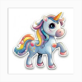 Unicorn Sticker 98 Art Print