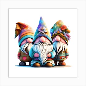 Hippy Gnomes Graphic 78876580 1 Art Print