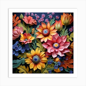 Flowers In A Vase 2 Art Print