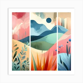 Abstract Landscape Painting 13 Art Print