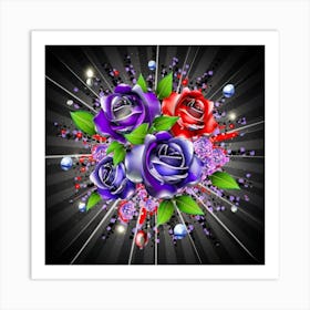 Gorgeous colorful spring flowers 9 Art Print