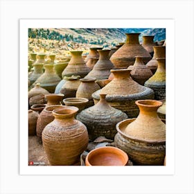 Firefly The People Of The Indus Valley Civilization Used A Variety Of Pottery Vessels For Various Pu Art Print
