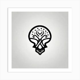 Tribal Tattoo Design Art Print