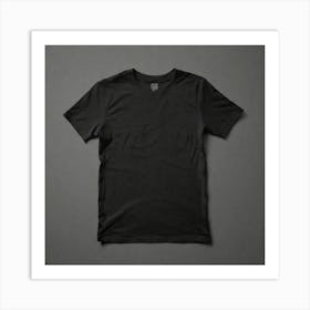 Black T - Shirt 39 Art Print