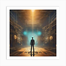 Futuristic Man Art Print