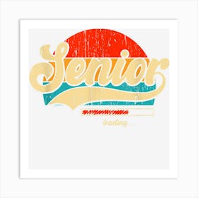 Senior Loading Retiree 2022 Funny Retirement Pension Art Print