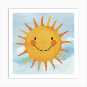 Happy Sun Art Print