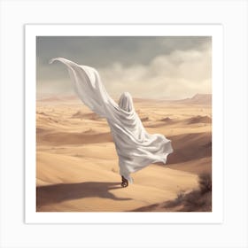 Jesus In The Desert Art Print