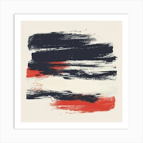 Abstract Brushstrokes Art Print