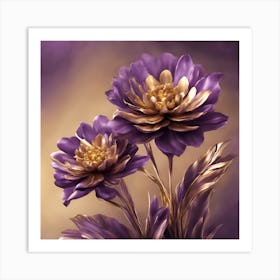 Purple Flowers Art Print