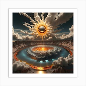 Golden Sun 23 Art Print