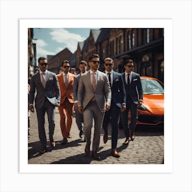 Men In Suits Art Print