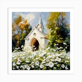 White Church Art Print