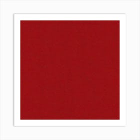 Red Square On A White Background Art Print