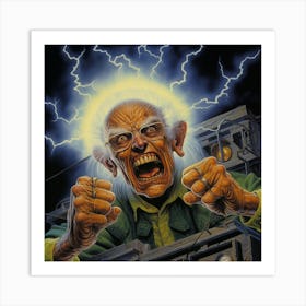 Lightning Man Art Print