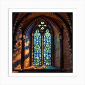 Stained Glass Window 3 Art Print