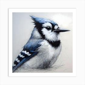 Bluejay ~Reimagined 24 Art Print