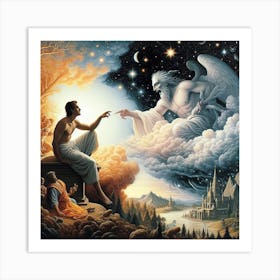 Angel Of The Sky Art Print