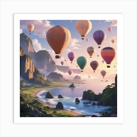 Hot Air Balloons 2 Art Print