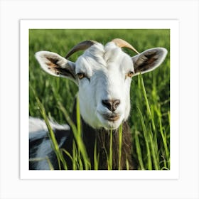 Goat In The Grass 5 Art Print