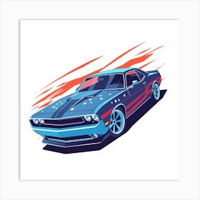 Dodge Challenger 1 Art Print