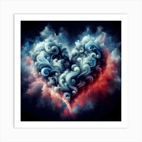 Heart Of Clouds Art Print