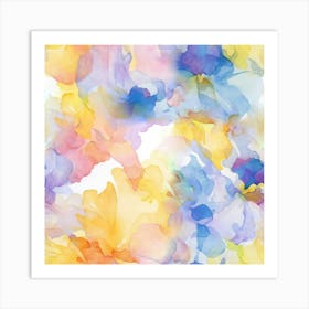 Watercolor Flowers 4 Art Print