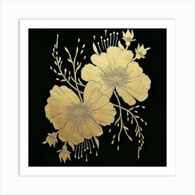 Gold Poppy Art Print