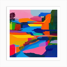 Abstract Park Collection Cheonggyecheon Park Seoul 1 Art Print