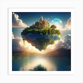 Floating Island Art Print