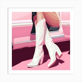 Cowboy Boots Art Print