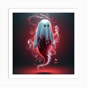Ghost In Blood 2 Art Print