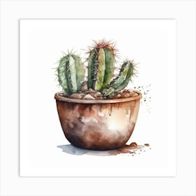 Watercolor Cactus Art Print