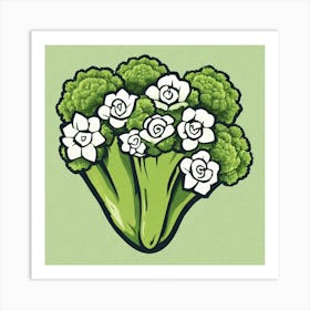 Bouquet Of Broccoli Art Print