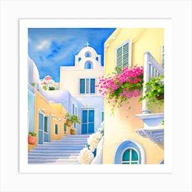 Santorini Art Print