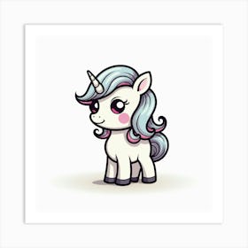 Cute Unicorn 398 Art Print