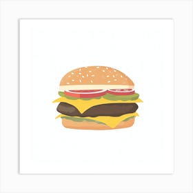 Hamburger Stock Videos & Royalty-Free Footage Art Print