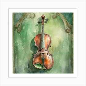 Violin Painting Art Print