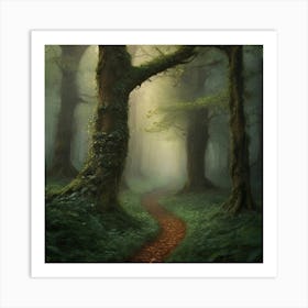 Path In The Forest art print Art Print