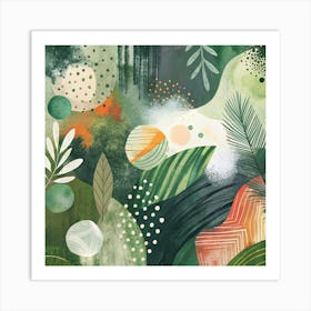 Green Leaves Art Print