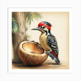 Woodpecker 6 Art Print