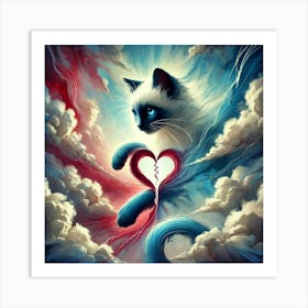 Siamese Cat Art Print